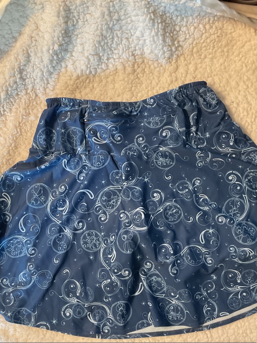 Navy “Timey-wimey” Sparkle Skirt - Flowy Everyday Style